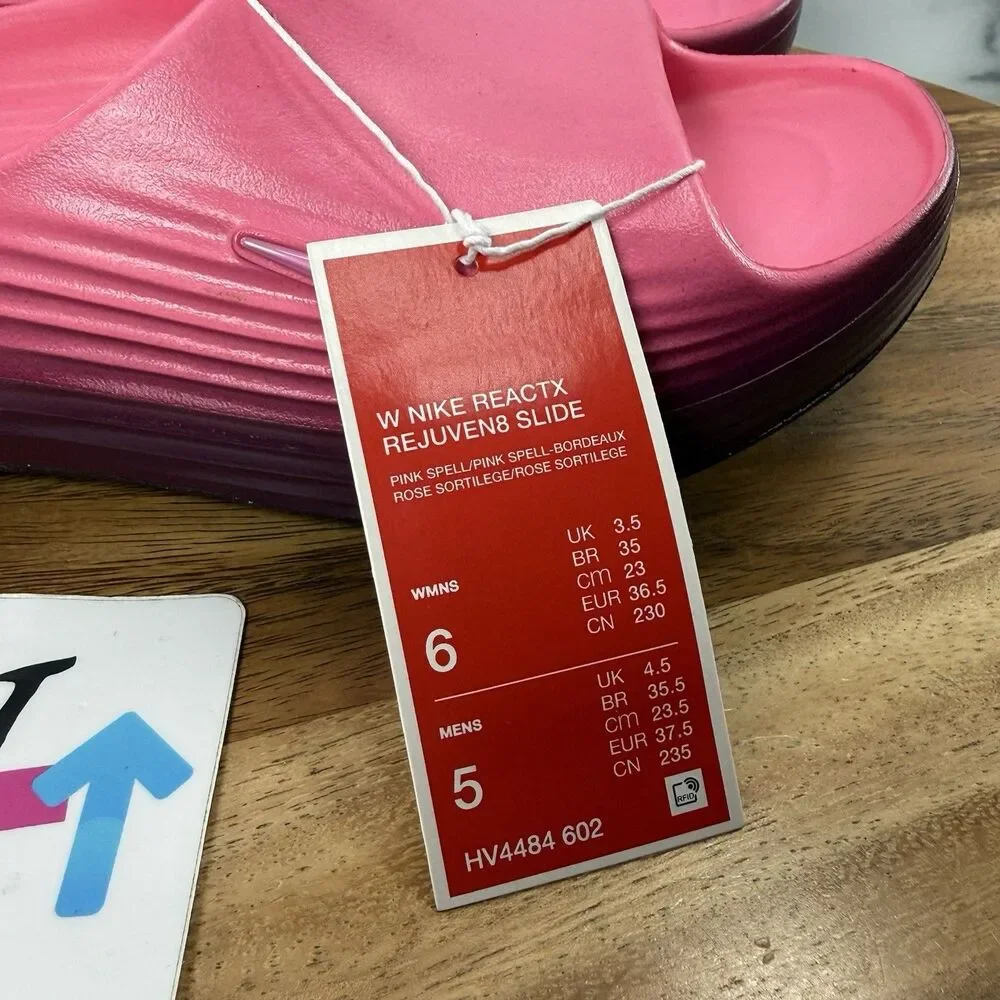 Women’s size 6-Nike ReactX Rejuven8 Slide Sandals ‘Pink Spell’ HV4484-602